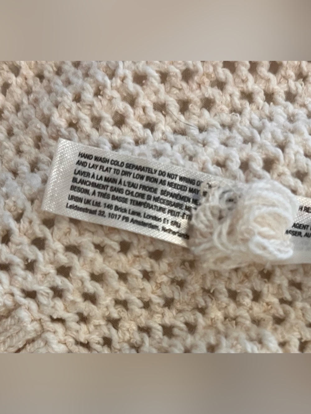 Anthropologie Daily Practice LARGE half zip sweater cream beige - Picture 7 of 10